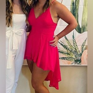 Hot pink romper !
